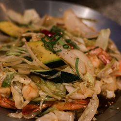 Wow Good Korean Restaurant - Vegetable stir fry with shrimp