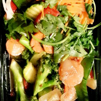 Thai Bite - Pad Ga-Prow w/ house vegetables. The house vegetables consist of broccoli, carrots, zucchini, celery, bell pepper, onion and mushroom. - Thai Near Me - Aliso Viejo, California Thai Bite - Pad Ga-Prow w/ house vegetables. The house vegetables consist of broccoli, carrots, zucchini, celery, bell pepper, onion and mushroom. - Thai Near Me - Aliso Viejo, California