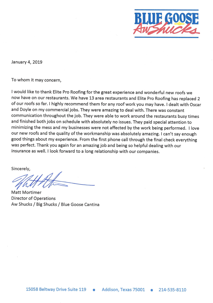 Slide of Elite Pro Roofing