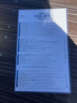 Menu photo 4 Overland Restaurant & Pub Gardnerville, NV