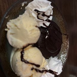 Lava cake with ice cream Lava cake with ice cream