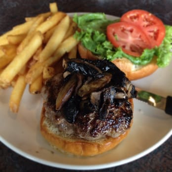 Bollocks Pub & Kitchen - Blue Bollocks Burger (Portabella Mushroom & Blue Cheese) - British Near Me - Pickering, Ontario Bollocks Pub & Kitchen - Blue Bollocks Burger (Portabella Mushroom & Blue Cheese) - British Near Me - Pickering, Ontario
