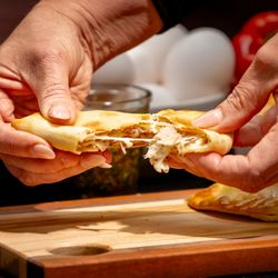 Nora's Empanada Factory - Ham and Cheese Empanada.