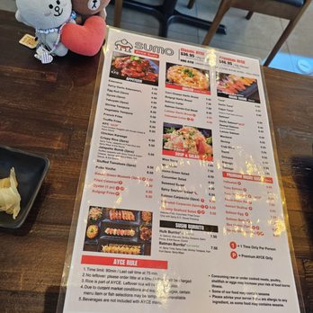 Sumo AYCE Sushi - Menu - Japanese Near Me - Honolulu, Hawaii