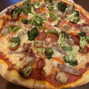 The Brick Fire Baked Pizza - meat lovers - Pizza Near Me - Hoboken, New Jersey