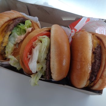 In-N-Out Burger - Trio of Burgers - Fast Food Near Me - Bellflower, California In-N-Out Burger - Trio of Burgers - Fast Food Near Me - Bellflower, California