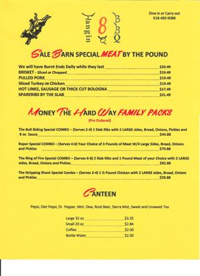 Menu photo 1 Hangin 8 BBQ Eufaula, OK