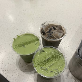 Stagger Coffee - Double matcha with oat, Hojicha latte with oat - Coffee & Tea Near Me - Los Angeles, California Stagger Coffee - Double matcha with oat, Hojicha latte with oat - Coffee & Tea Near Me - Los Angeles, California