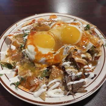 Old Santa Fe Mexican Grille - Chilaquiles with red and green! - Mexican Near Me - Littleton, Colorado