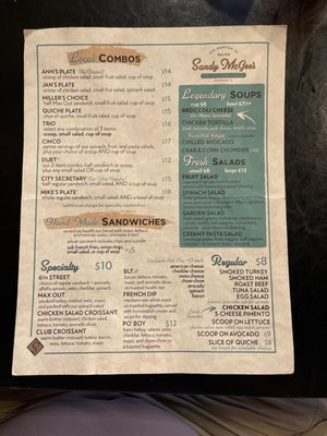 Menu photo 2 Sandy McGee's Richmond, TX