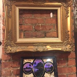 247 Art Haus - Antique frame and vintage butterfly wing picture