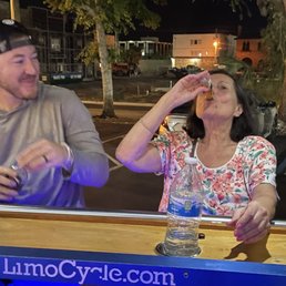 Even Nana got in on the phone and did some drinking!!! Not bad for a 72 year old! Driver when played some Motown for her.