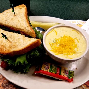 Metro Diner - Double decker blt, brocolli and cheddar soup, Pickle - Diners Near Me - Melbourne, Florida Metro Diner - Double decker blt, brocolli and cheddar soup, Pickle - Diners Near Me - Melbourne, Florida