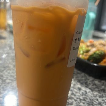 Morningside Thai - THAI GREEN MILK TEA - Thai Near Me - Houston, Texas