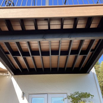 Bayshore Painters - Back under decking in Benjamin Moore arbor coat solid stain black - Painters Near Me Bayshore Painters - Back under decking in Benjamin Moore arbor coat solid stain black - Painters Near Me