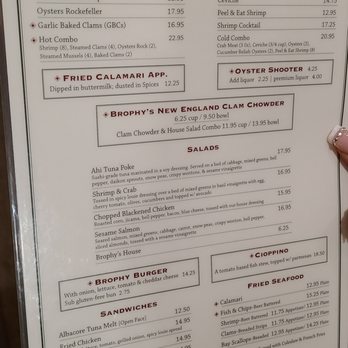 Brophy Bros - Their Menu - Seafood Near Me - Santa Barbara, California
