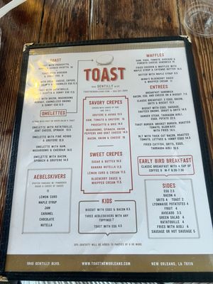 Menu photo 3 Toast New Orleans, LA Menu photo 3 Toast New Orleans, LA