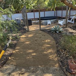 ATX Junk and Landscape Remodel - Cleared and made path way to pool with granite.