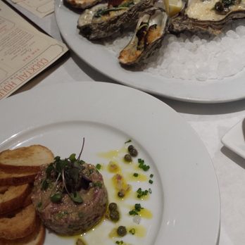 Orsay - Beef tartar and roasted oysters - French Near Me - Jacksonville, Florida