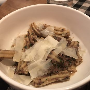 Upland - Estrella pasta with chicken liver, sherry, rosemary and sage - New American Near Me - New York, New York Upland - Estrella pasta with chicken liver, sherry, rosemary and sage - New American Near Me - New York, New York
