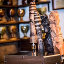 Arktos Meadery - Everything is homemade here, awesome tap handles.
