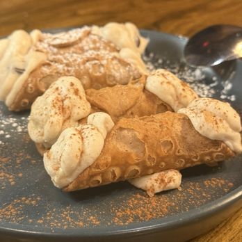 Cucina 347 - The special of the day pumpkin cannoli (2) and regular cannoli cream don't miss out on the pumpkin - Pizza Near Me - Oakland, New Jersey Cucina 347 - The special of the day pumpkin cannoli (2) and regular cannoli cream don't miss out on the pumpkin - Pizza Near Me - Oakland, New Jersey