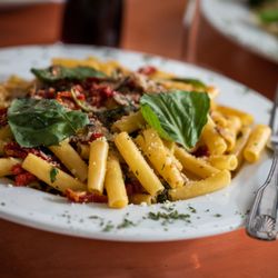 Buono's Pizzeria - Meatless options available.