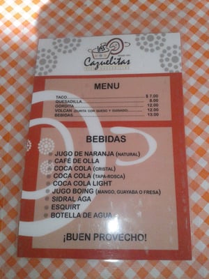 Menu photo 2 Las Cazuelitas León, GUA
