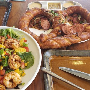 The Lab Collaborative - Shrimp Salad & Sausage & Pretzel - New American Near Me - Oceanside, California The Lab Collaborative - Shrimp Salad & Sausage & Pretzel - New American Near Me - Oceanside, California