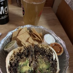 Carnitas burrito