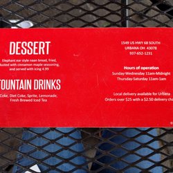 Wing Bar - Menu