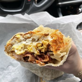 Nate's Korner - Three Meat Three Egg Burrito - amazing!!! - Breakfast & Brunch Near Me - Santa Ana, California