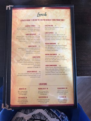 Menu photo 4 El Salto Mexican Restaurant Munster, IN Menu photo 4 El Salto Mexican Restaurant Munster, IN