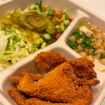 Hummus Bodega - Schnitzel plate - Kosher Near Me - San Francisco, California
