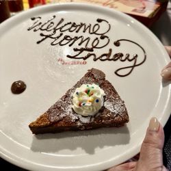 a mano - Complimentary dessert.