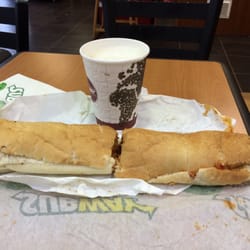 Subway - Meatball marinara with jalapeños yummy tastes better than it looks