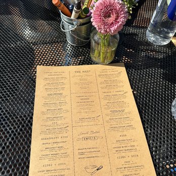 The Nest - Brunch menu - Waffles Near Me - Ojai, California
