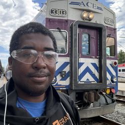 Capitol Corridor - San Jose Diridon - Photo with Cab Car #3303 on Ace Train #4 in San Jose