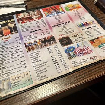 Sakura - Drink menu - Sushi Bars Near Me - Muskogee, Oklahoma Sakura - Drink menu - Sushi Bars Near Me - Muskogee, Oklahoma