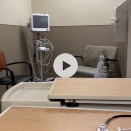 As you can see no bed, no IV pole, no TV only a chair.