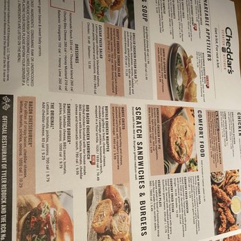 Cheddar's Scratch Kitchen - Menu - Comfort Food Near Me - Pensacola, Florida Cheddar's Scratch Kitchen - Menu - Comfort Food Near Me - Pensacola, Florida