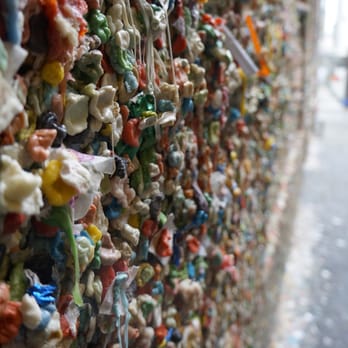 The Gum Wall - A sticky work of art - Local Flavor Near Me - Seattle, Washington
