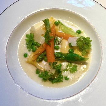 Spruce - Angnolotti primavera - garden vegetables, lemon ricotta, beurre blanc - American Near Me - San Francisco, California Spruce - Angnolotti primavera - garden vegetables, lemon ricotta, beurre blanc - American Near Me - San Francisco, California