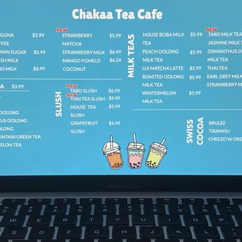 Chakaa Tea Cafe - New updated menus. - Bubble Tea Near Me - Thousand Oaks, California