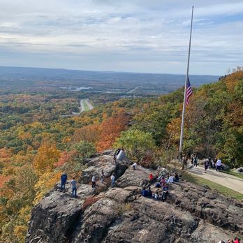 Castle Craig - Old glory  at half mast. - Landmarks & Historical Buildings Near Me - Meriden, Connecticut