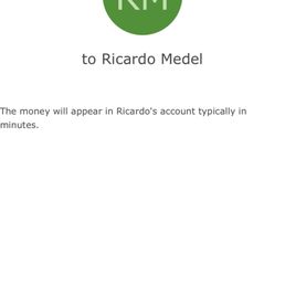 The proof I sent him the deposit