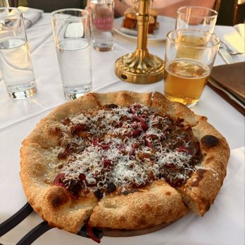 Vintage Green Rooftop - Moroccan Spiced Lamb Pizza - Cocktail Bars Near Me - New York, New York Vintage Green Rooftop - Moroccan Spiced Lamb Pizza - Cocktail Bars Near Me - New York, New York