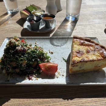 Press Cafe - Quiche of the day & kale sald - Cafes Near Me - Fort Worth, Texas