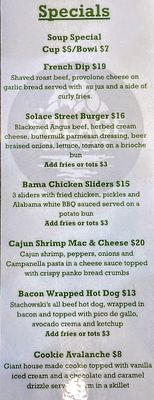 Menu photo 1 Solace Outpost Falls Church, VA Menu photo 1 Solace Outpost Falls Church, VA