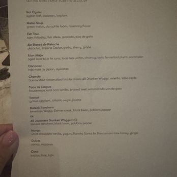 Valle - The menu - Wine Bars Near Me - Oceanside, California